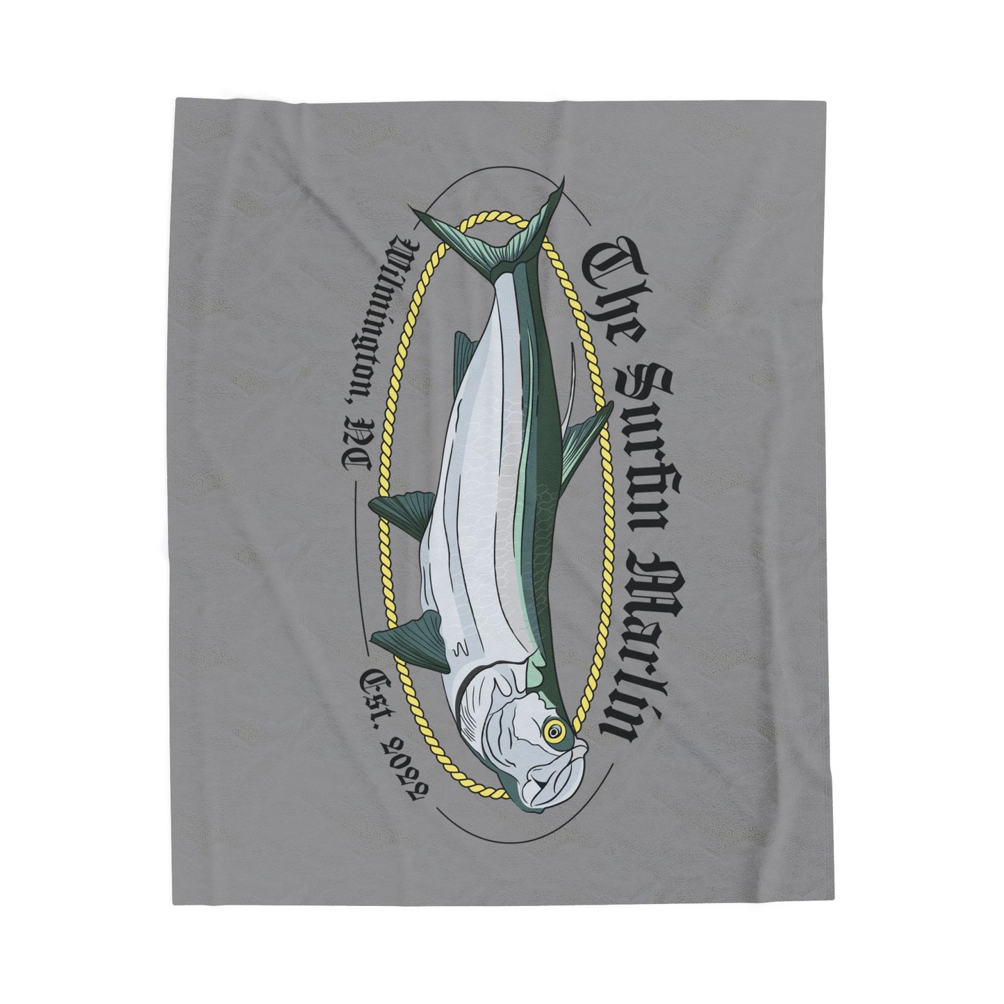 Surfin Marlin plush blanket