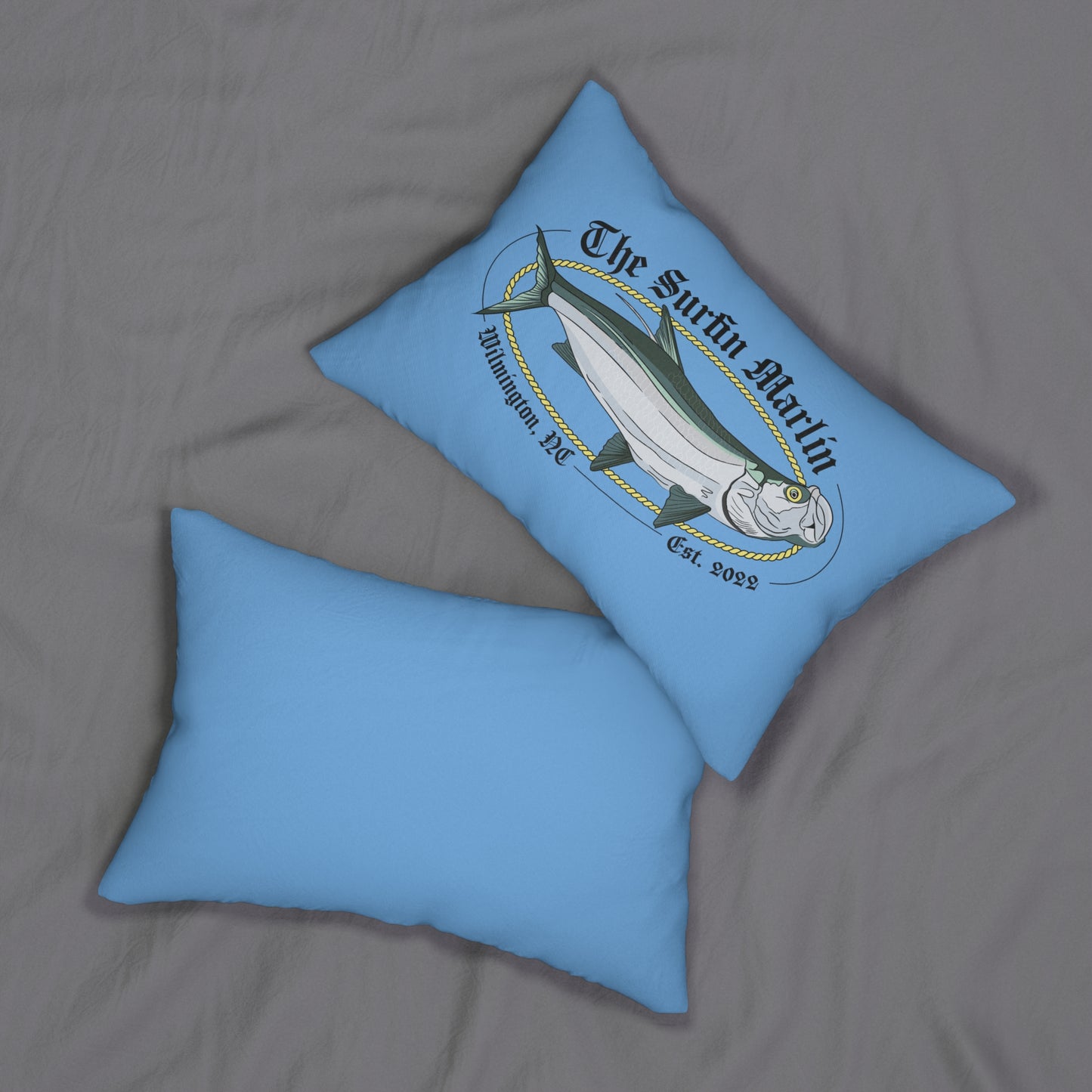 The Surfin Marlin Throw Pillow