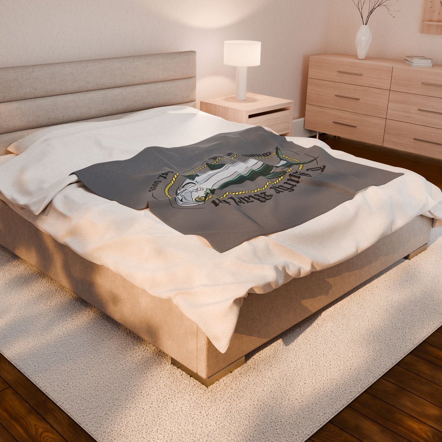 Surfin Marlin plush blanket