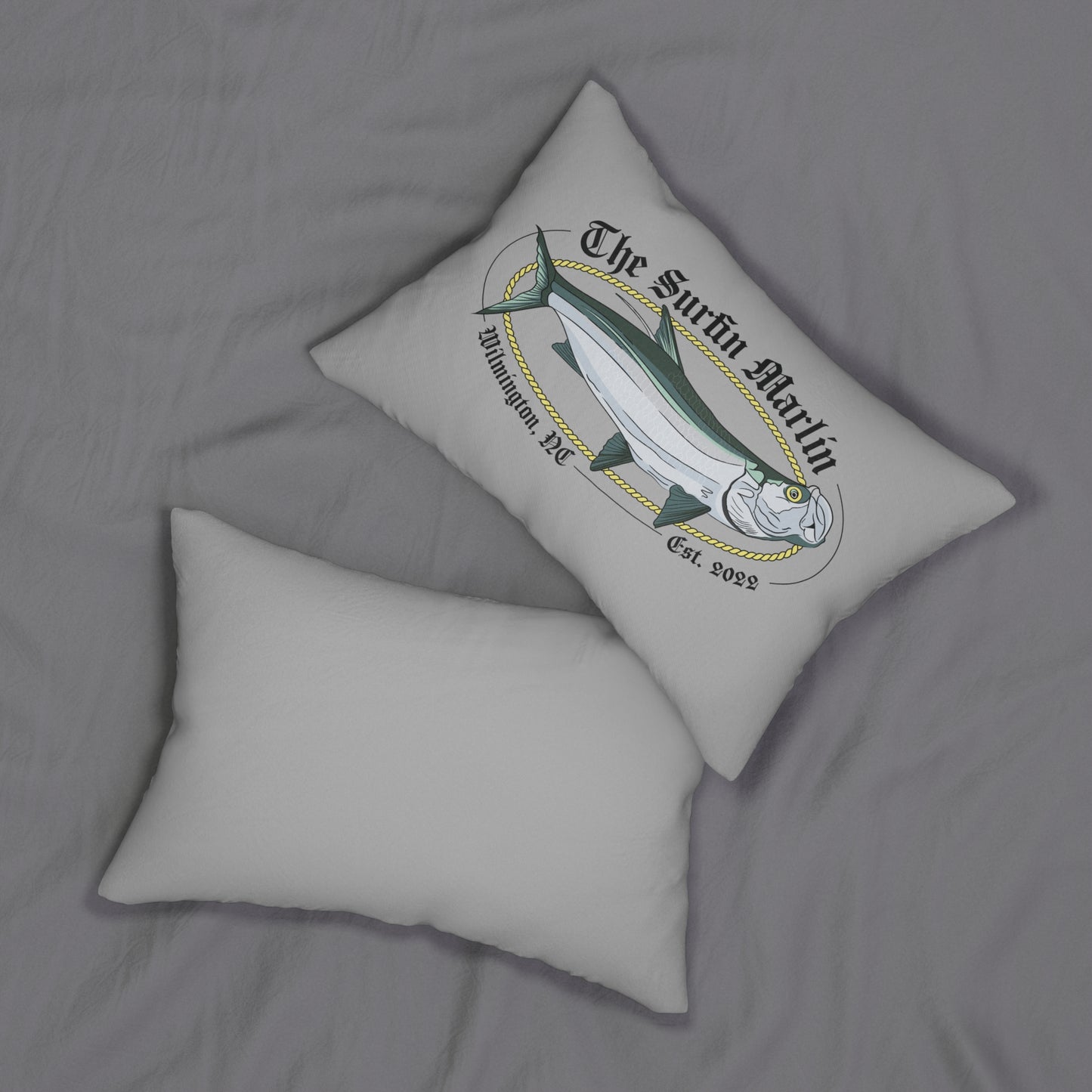 The Surfin Marlin Throw Pillow
