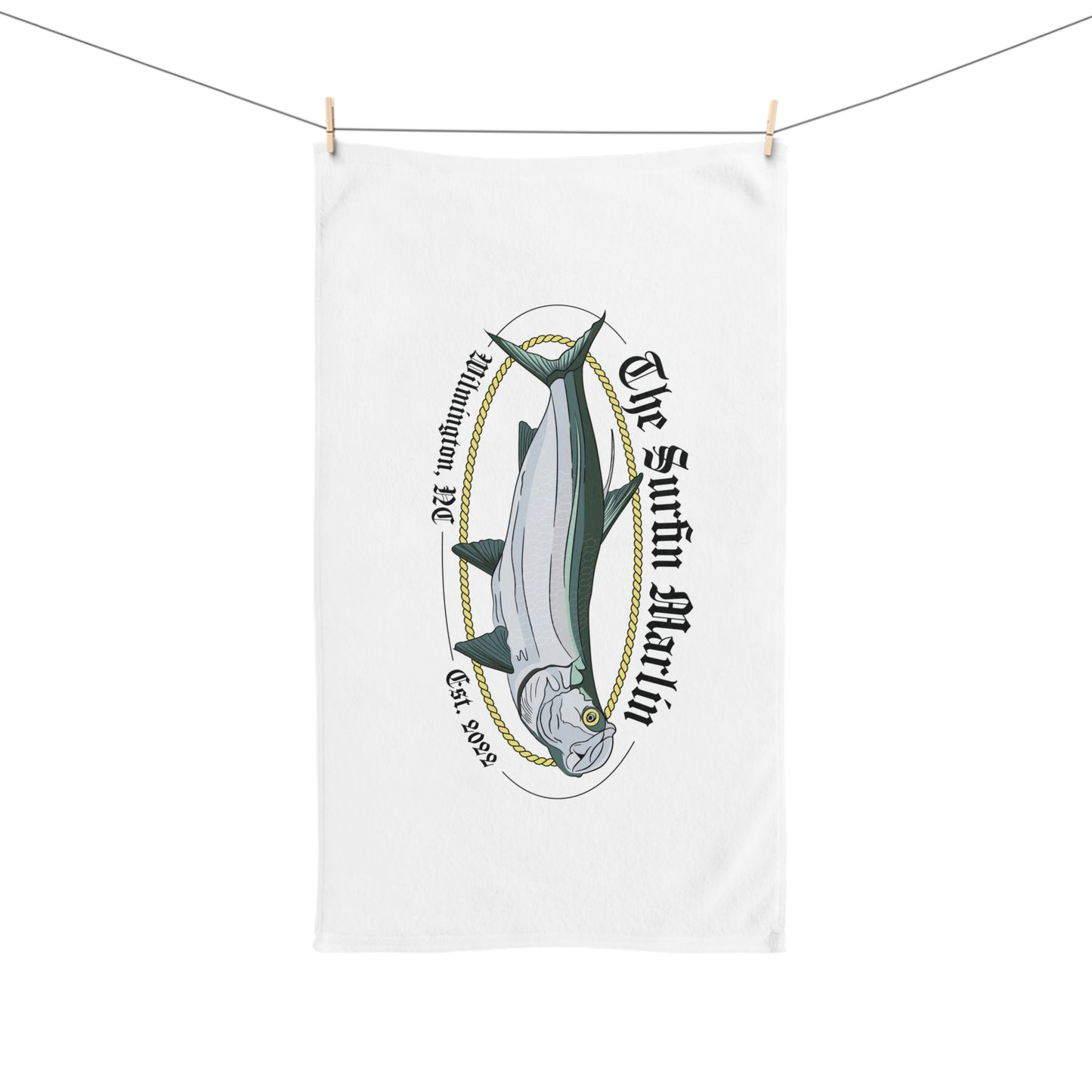 Surfin Marlin Hand Towel