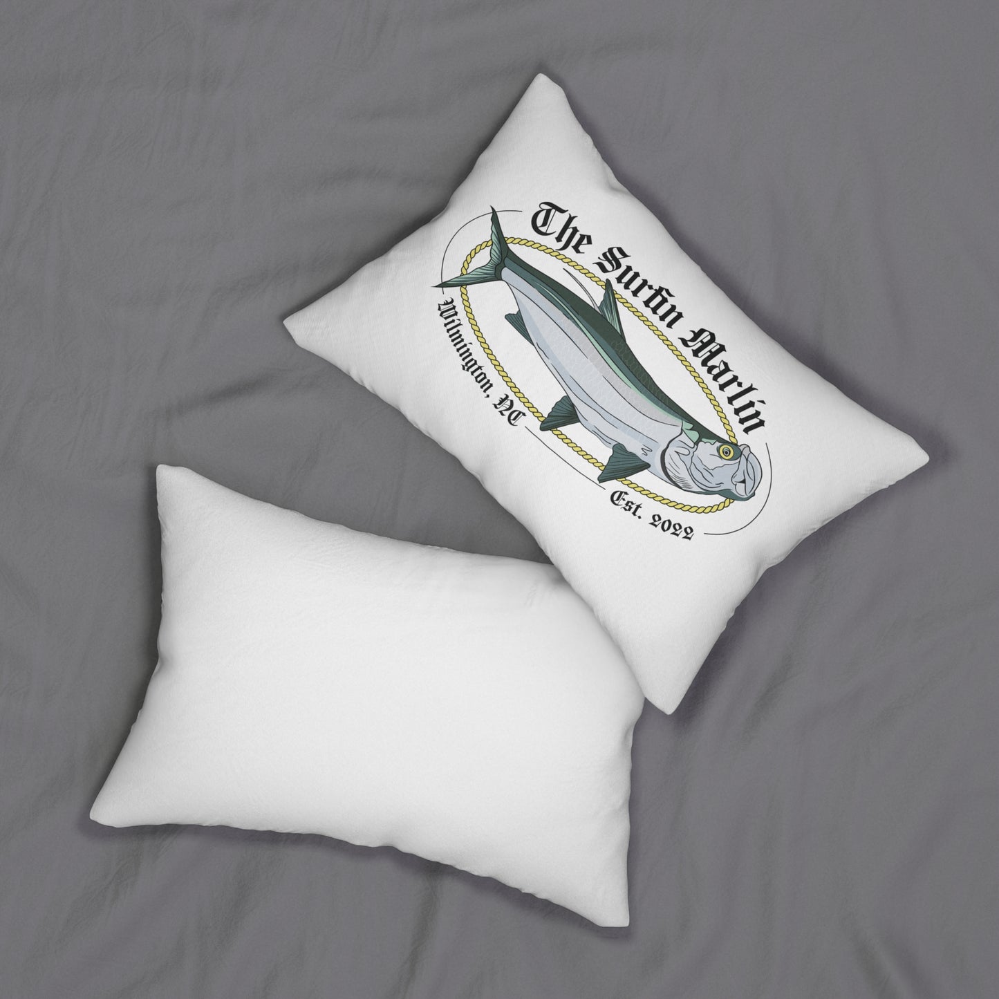 The Surfin Marlin Throw Pillow