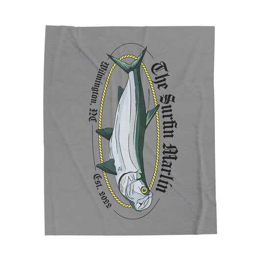 Surfin Marlin plush blanket