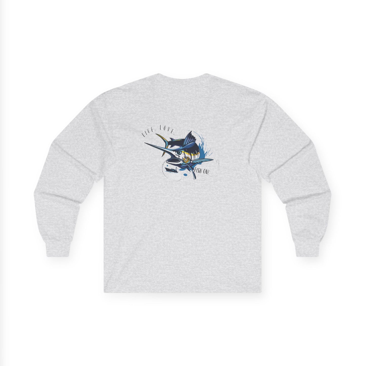 Fish On Cotton Long Sleeve Tee