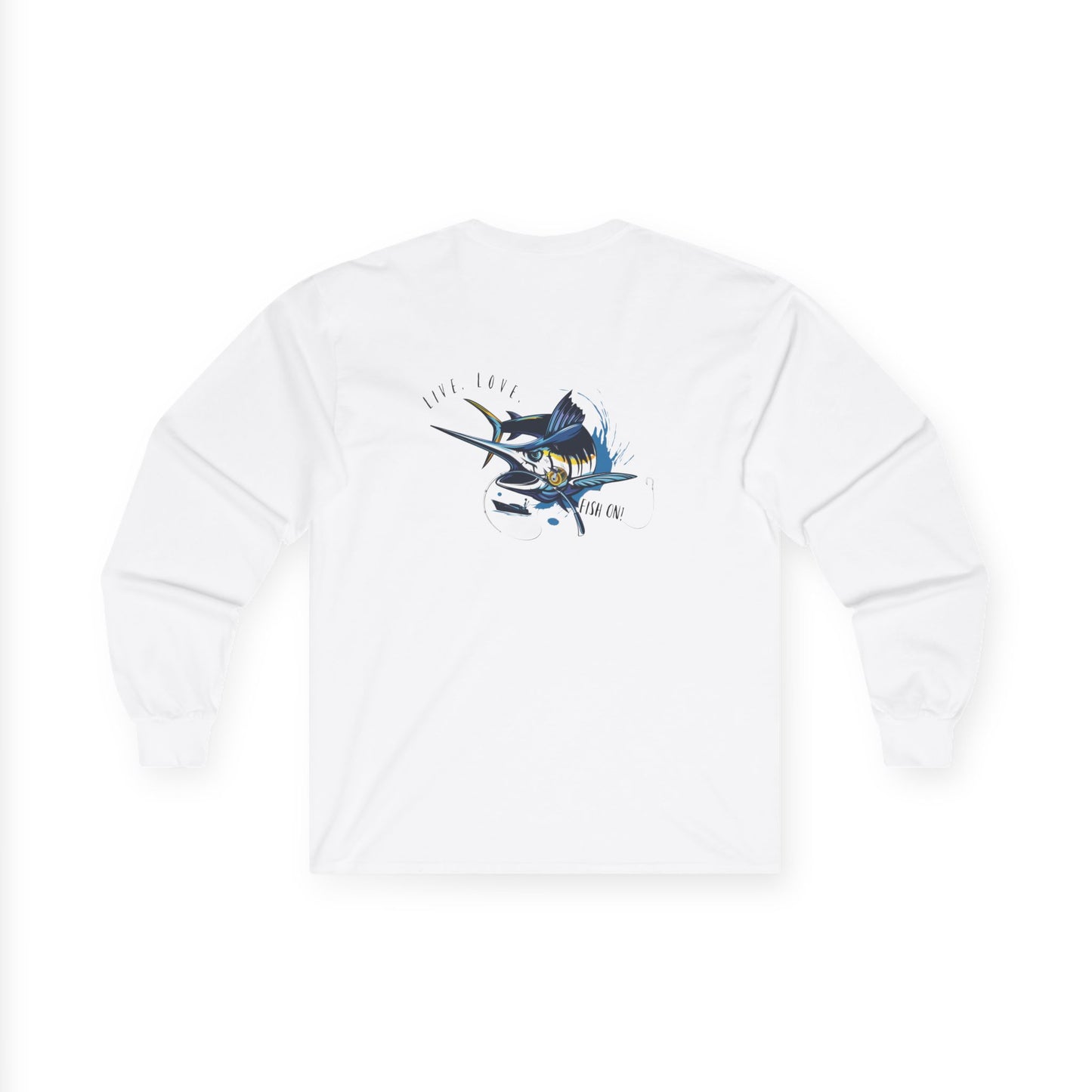 Fish On Cotton Long Sleeve Tee