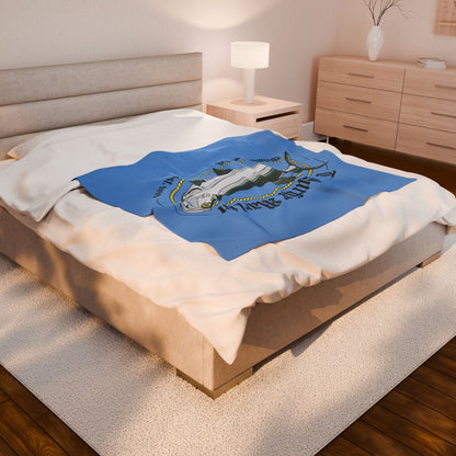Surfin Marlin plush blanket