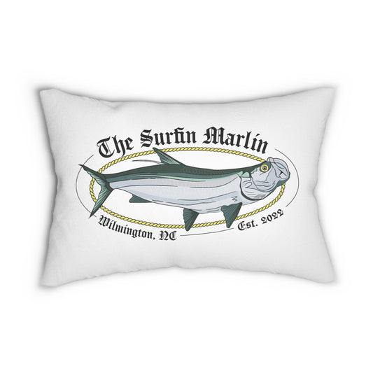 The Surfin Marlin Throw Pillow